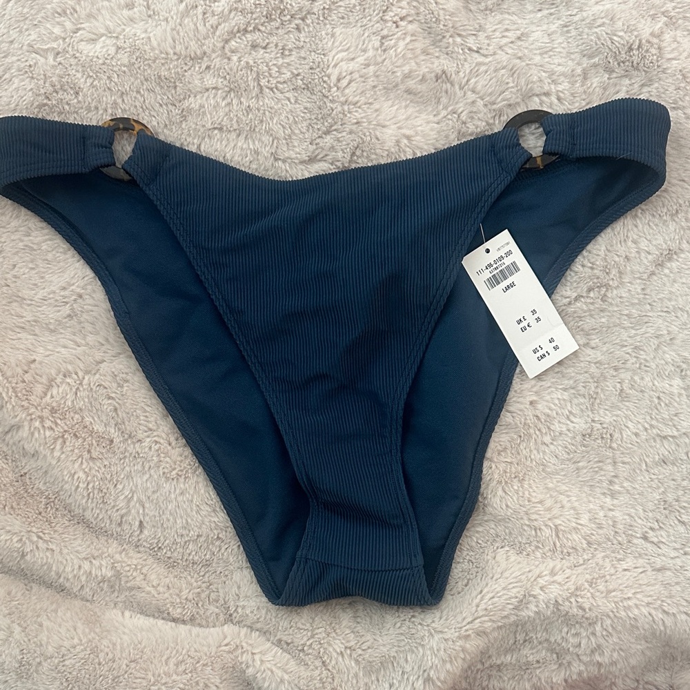 Abercrombie & Fitch Navy Ribbed Bikini Set - Picture 3 of 9